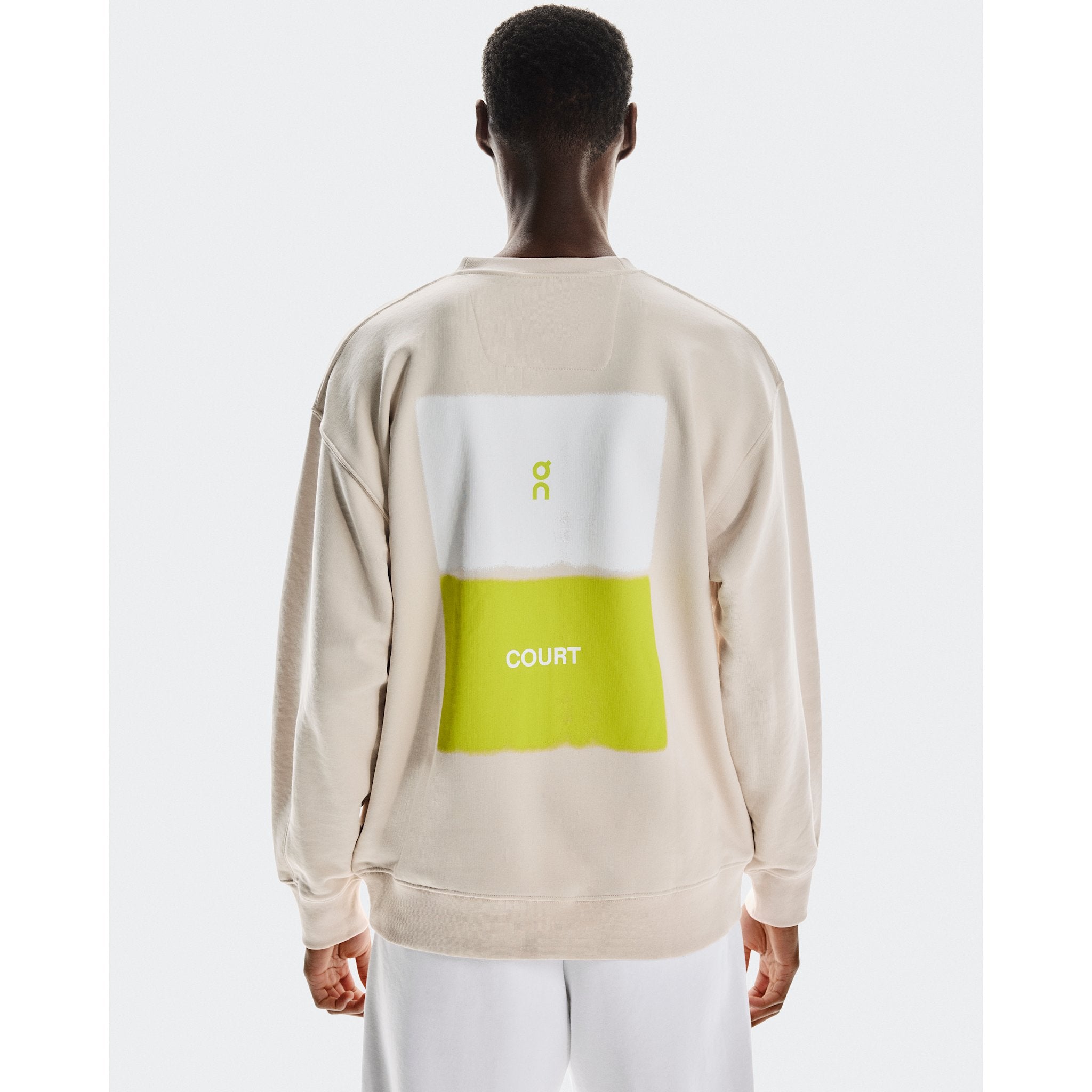 On Club Crew Graphic Silver