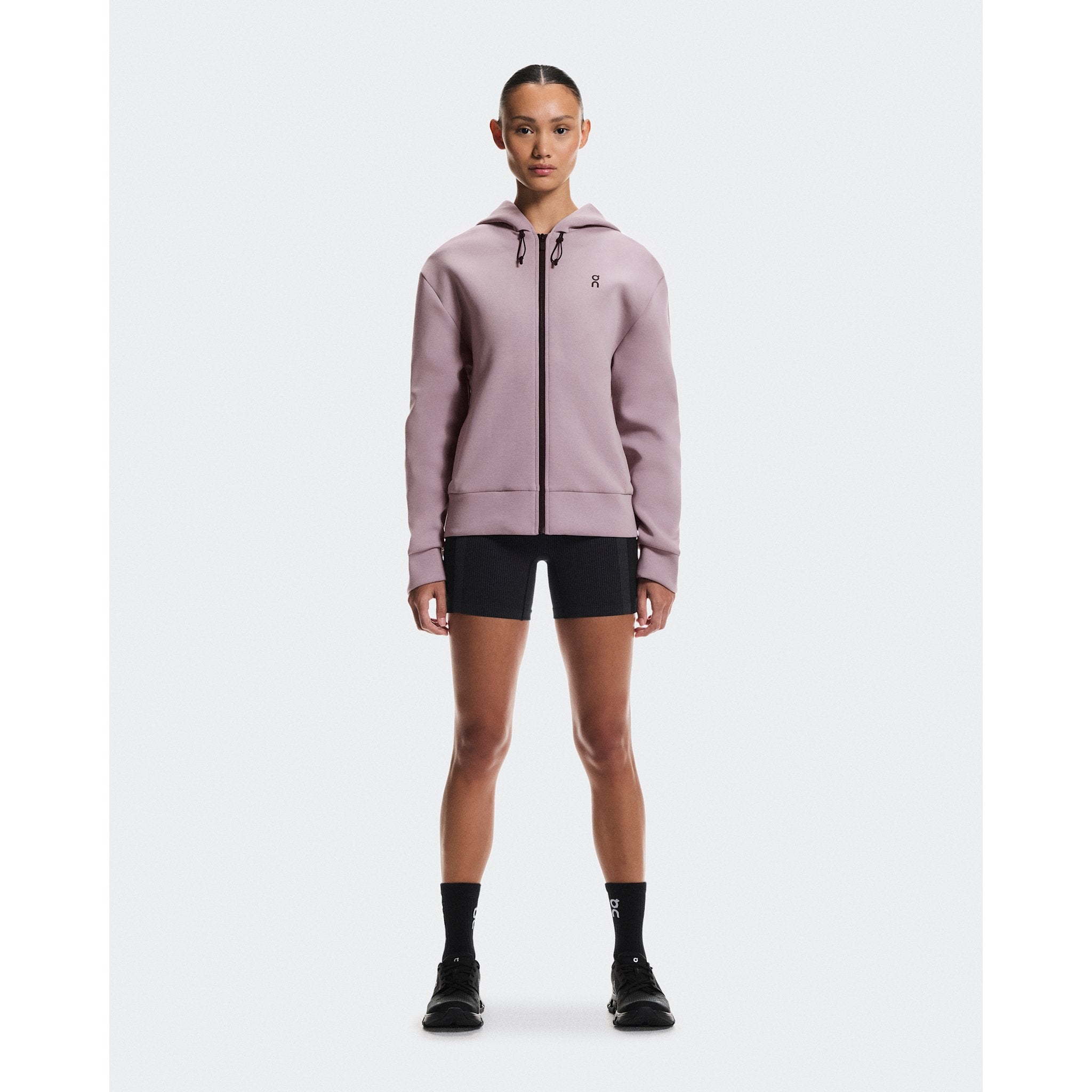 On Focus Tech Zip Hoodie Heron