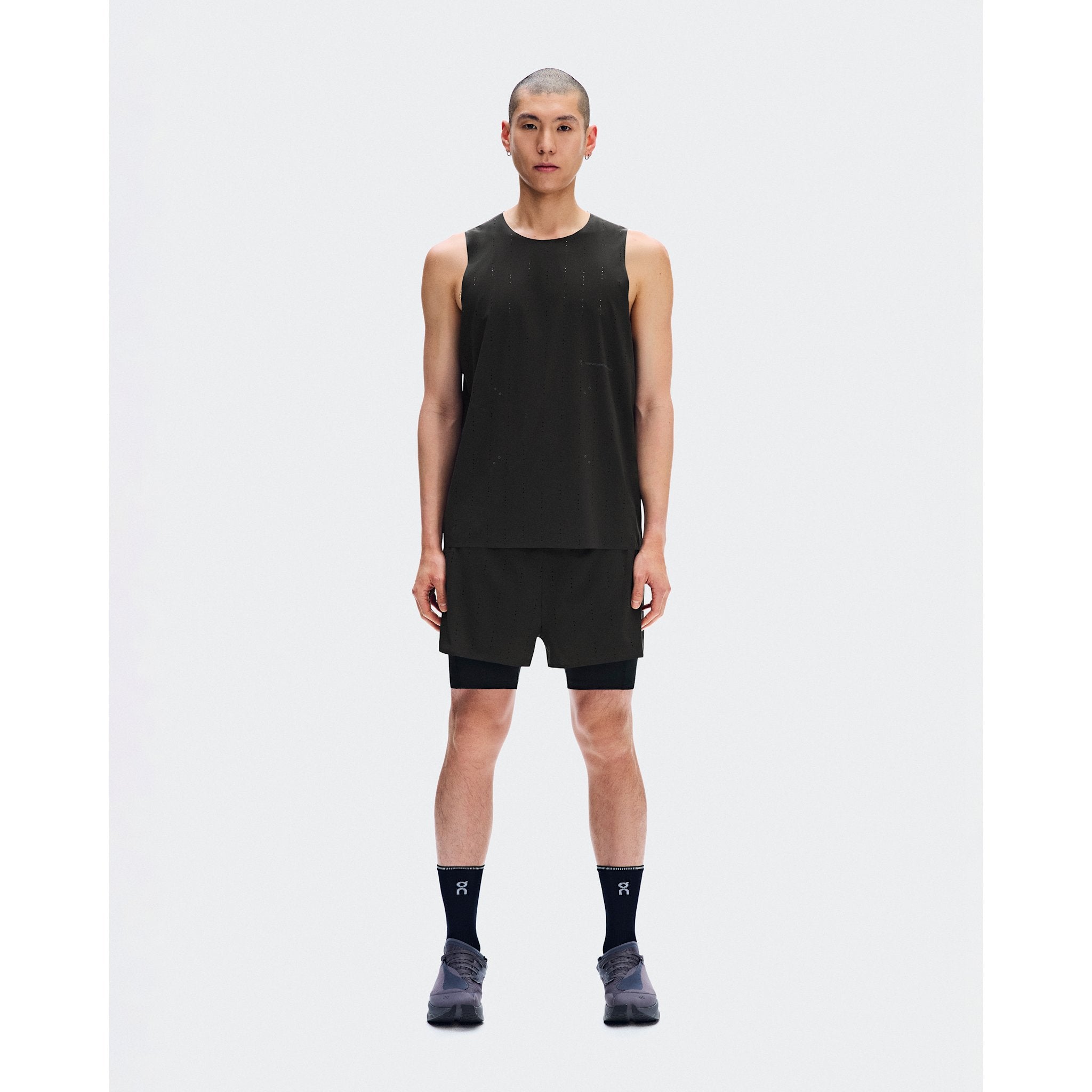 On Zero 2-in-1 Shorts PAF Molasses | Black