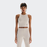 On All-Day Ribbed Crop Orchid | Lilac