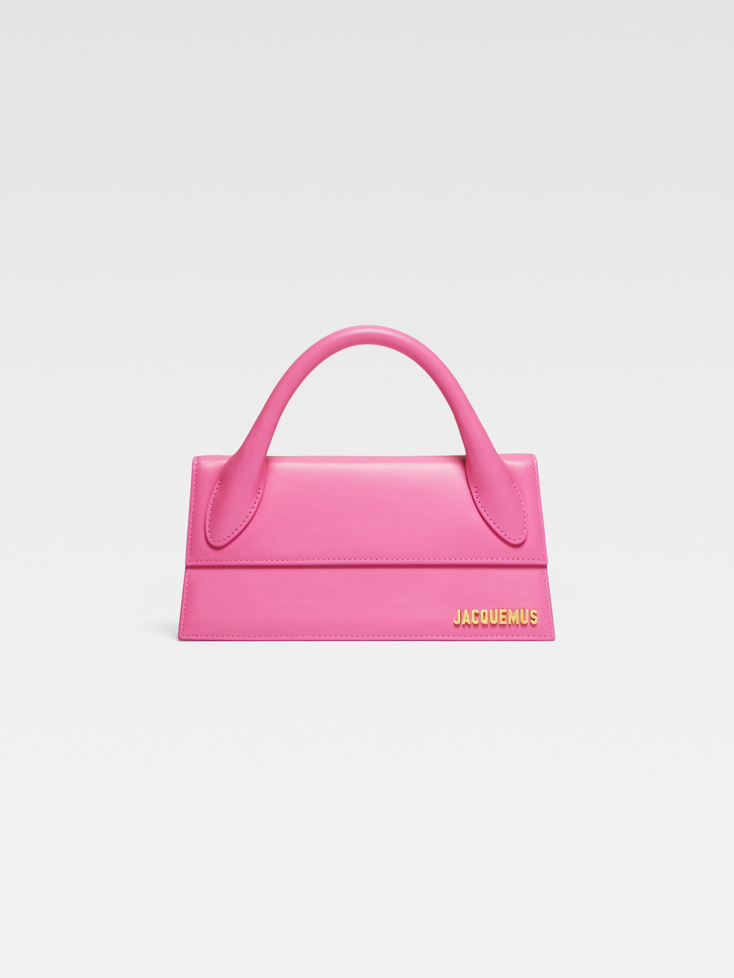 Jacquemus The Long Chiquito Smooth Leather Structured Bag Pink