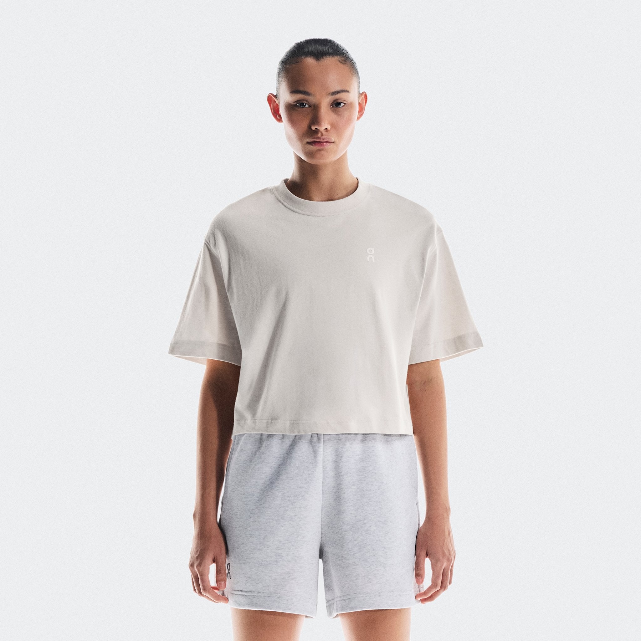 On Club Boxy-T Graphic Silver