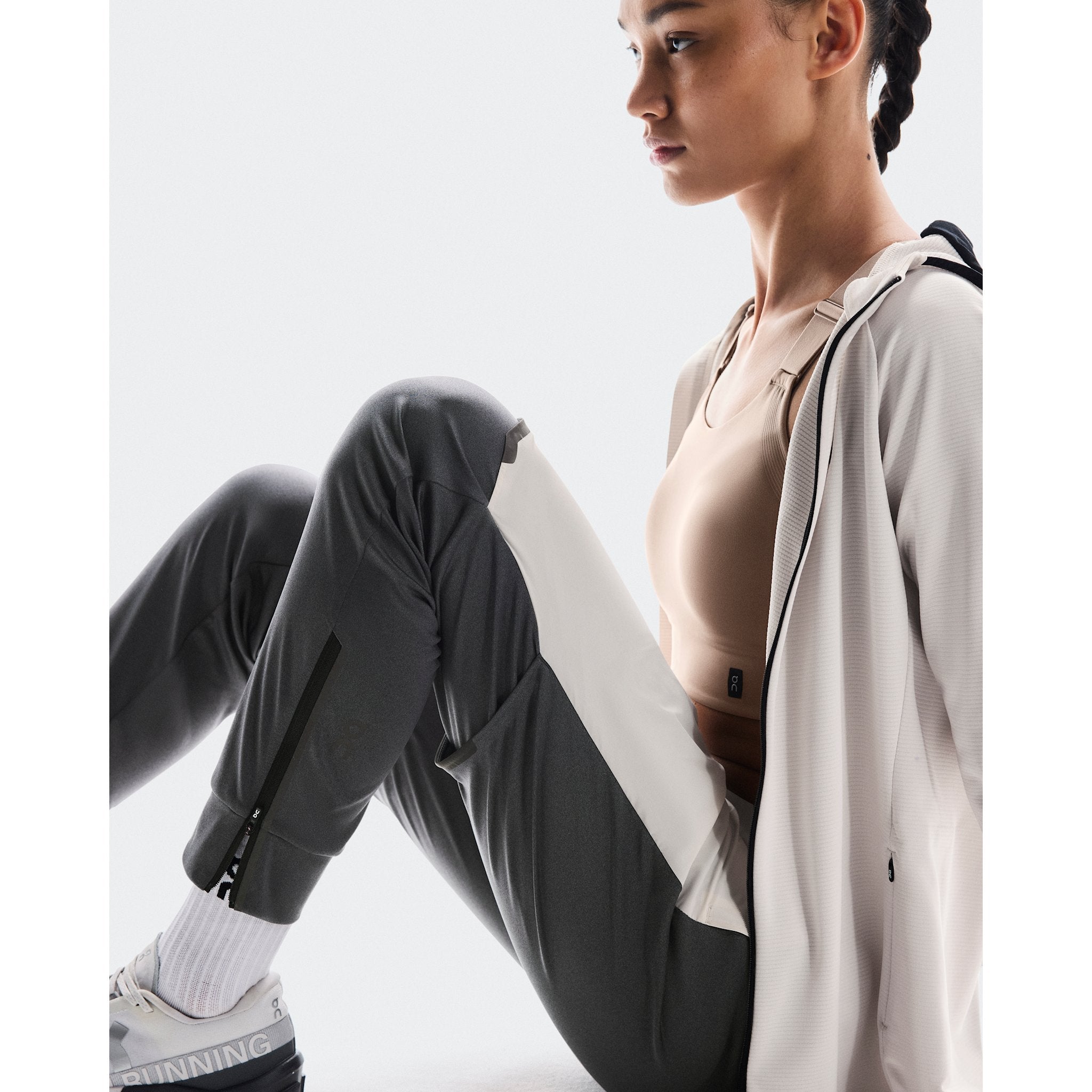 On Weather Pants Silver | Eclipse