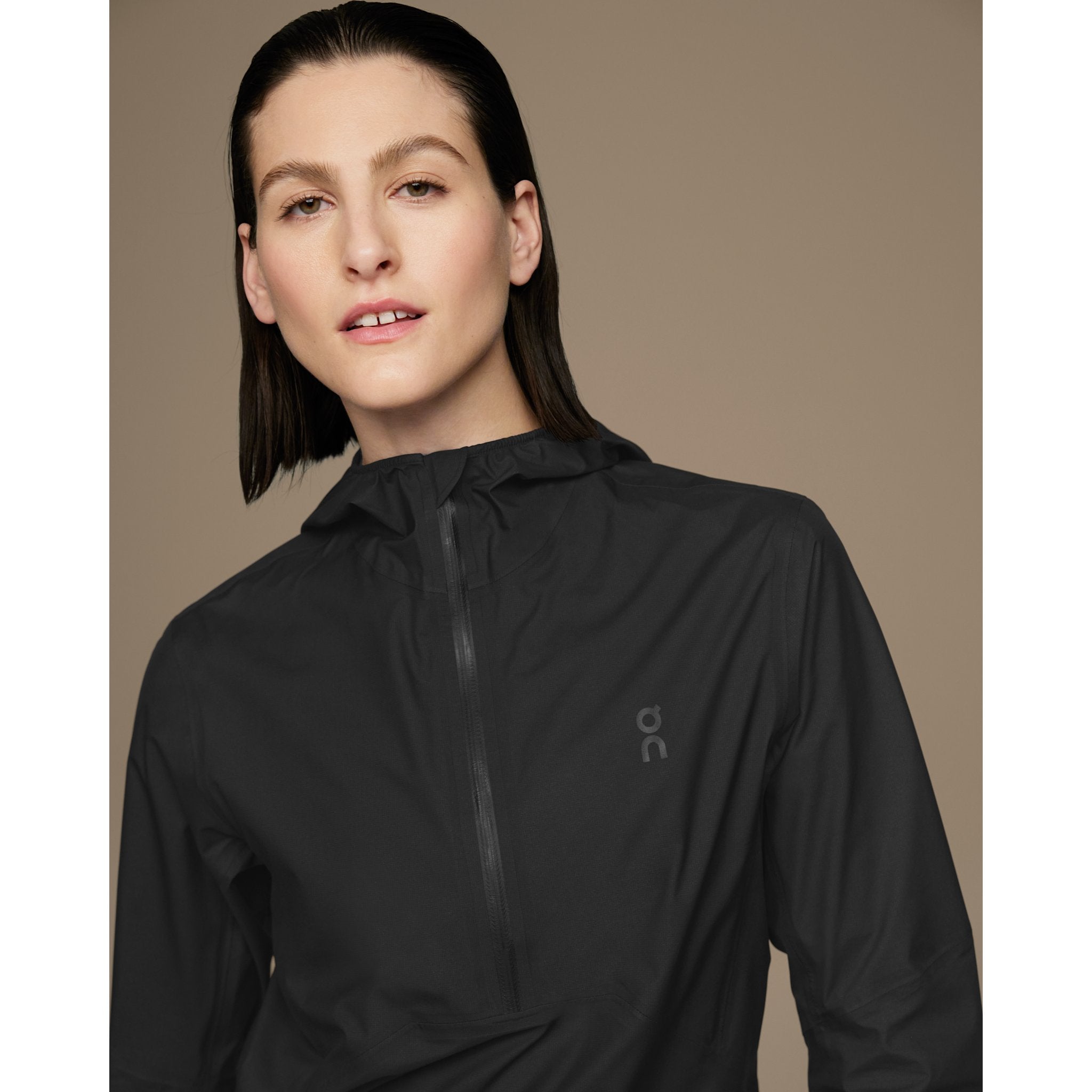 On Waterproof Anorak Black