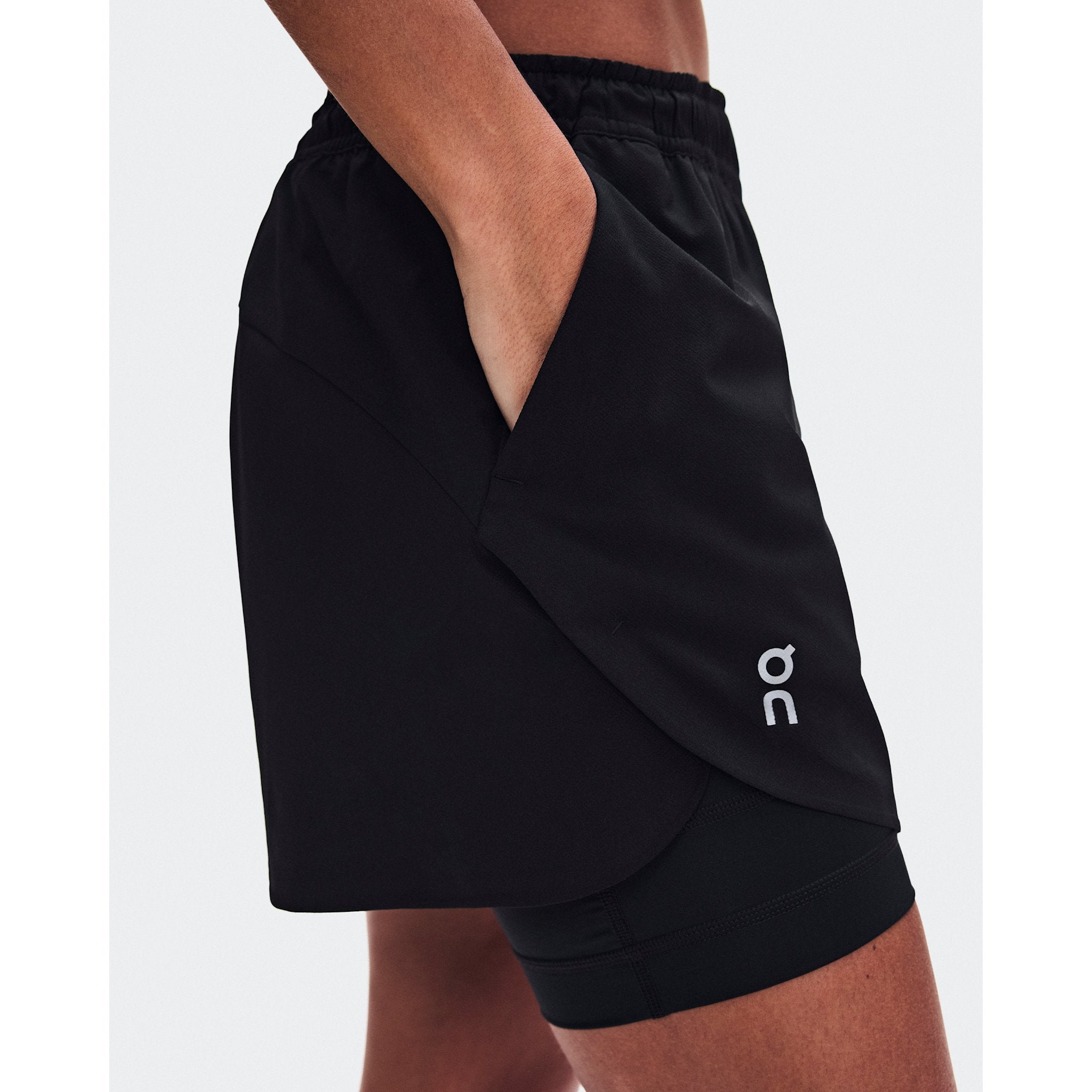 On Train 2-in-1 Shorts Black