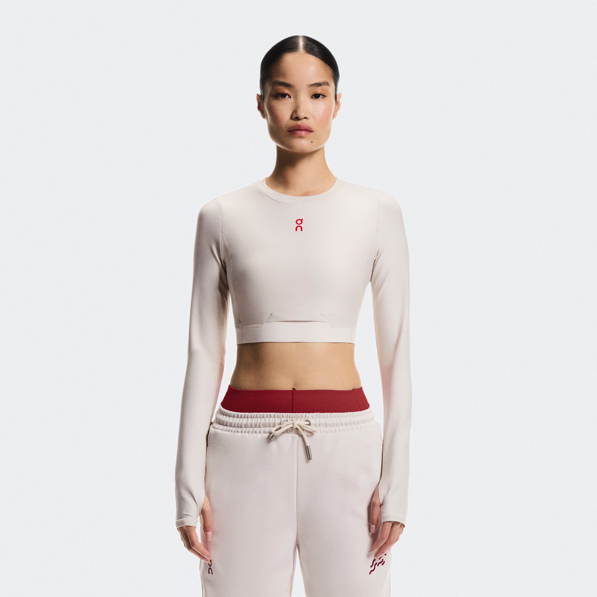 On Train Long Sleeve Crop Year of the Horse Pearl