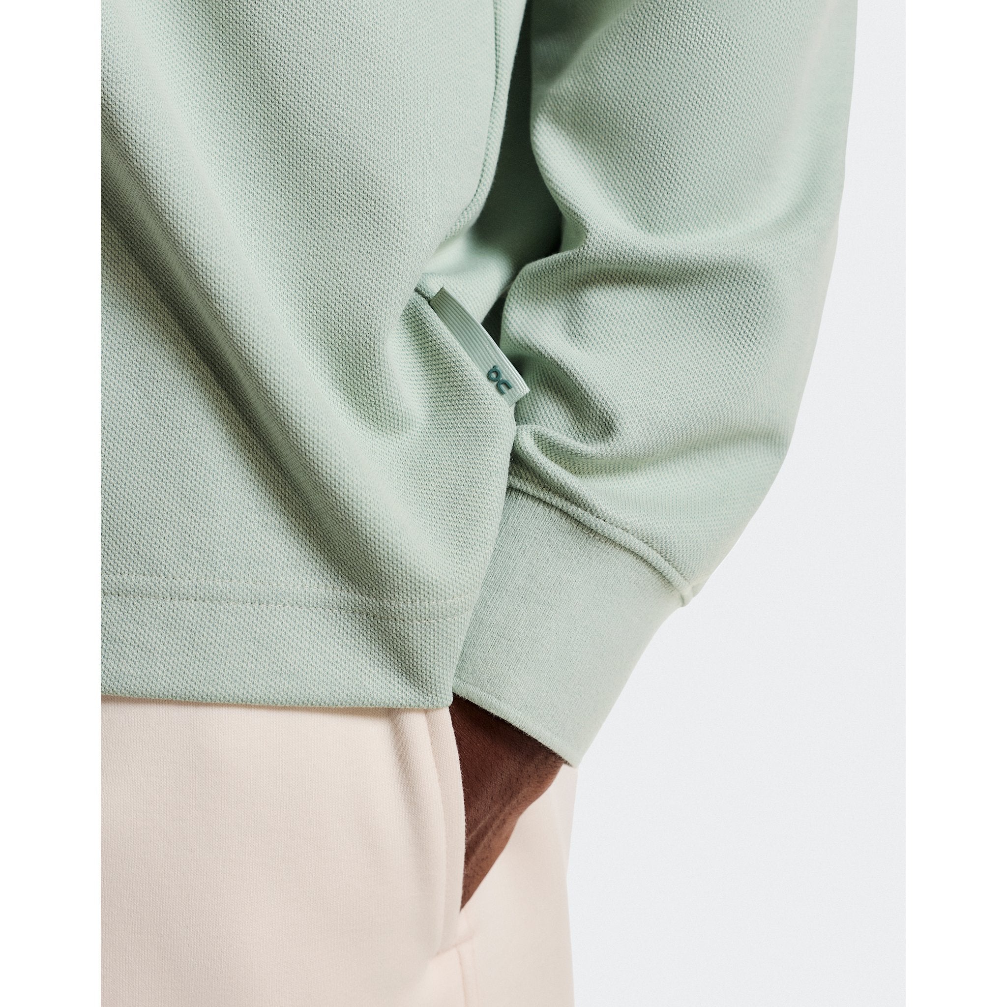 On Courtside Long-T Polo Mineral | Tide