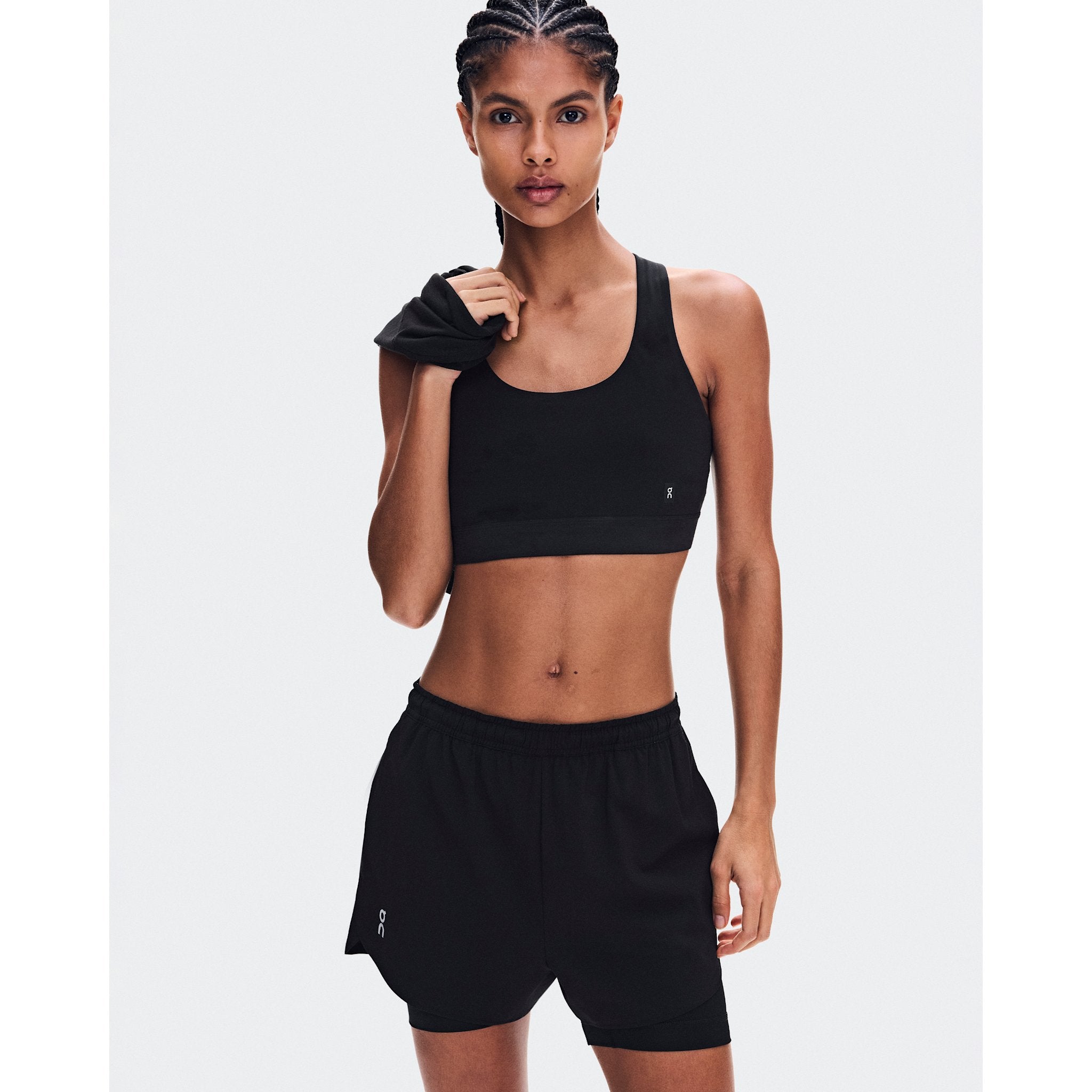 On Train 2-in-1 Shorts Black