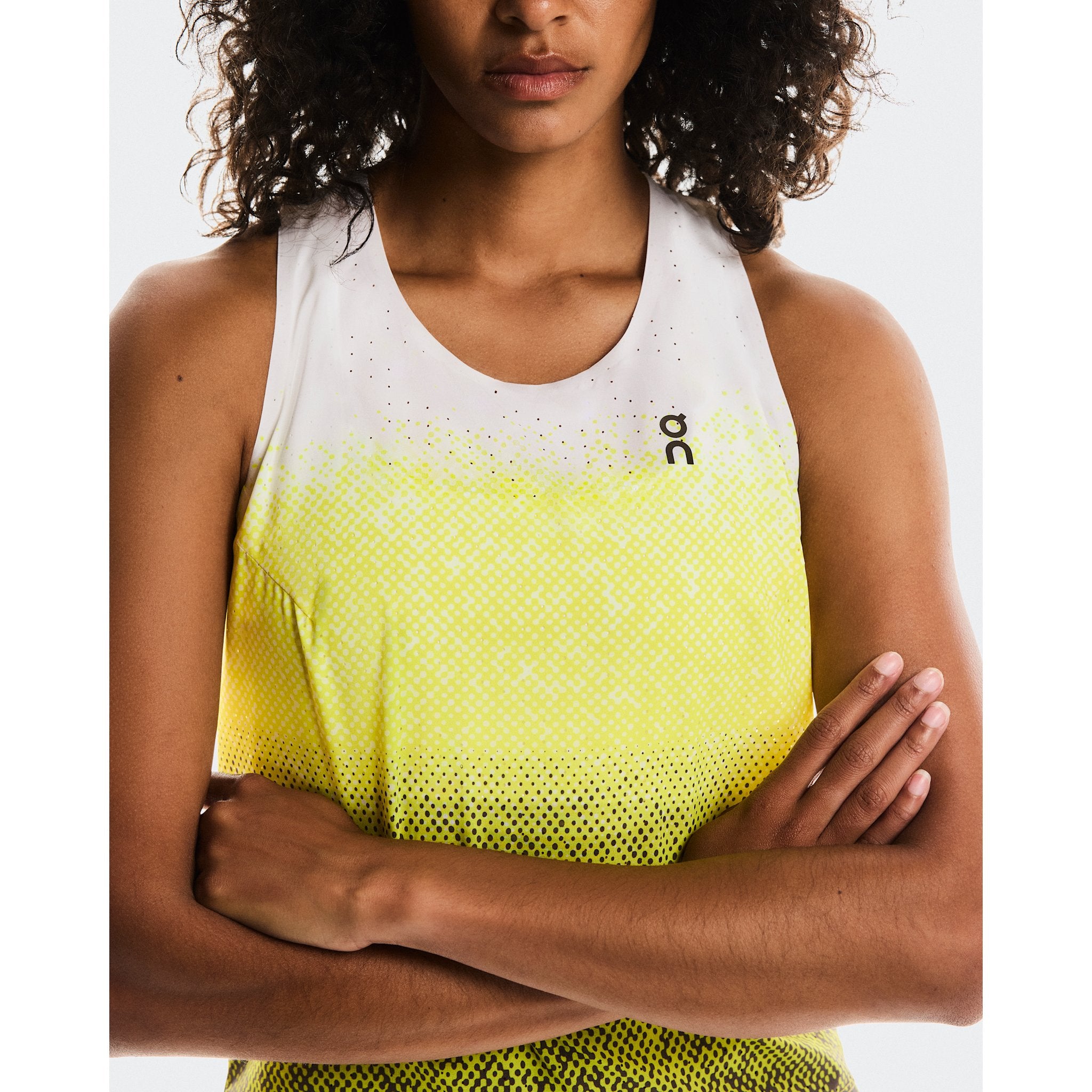 On Race Singlet Lime