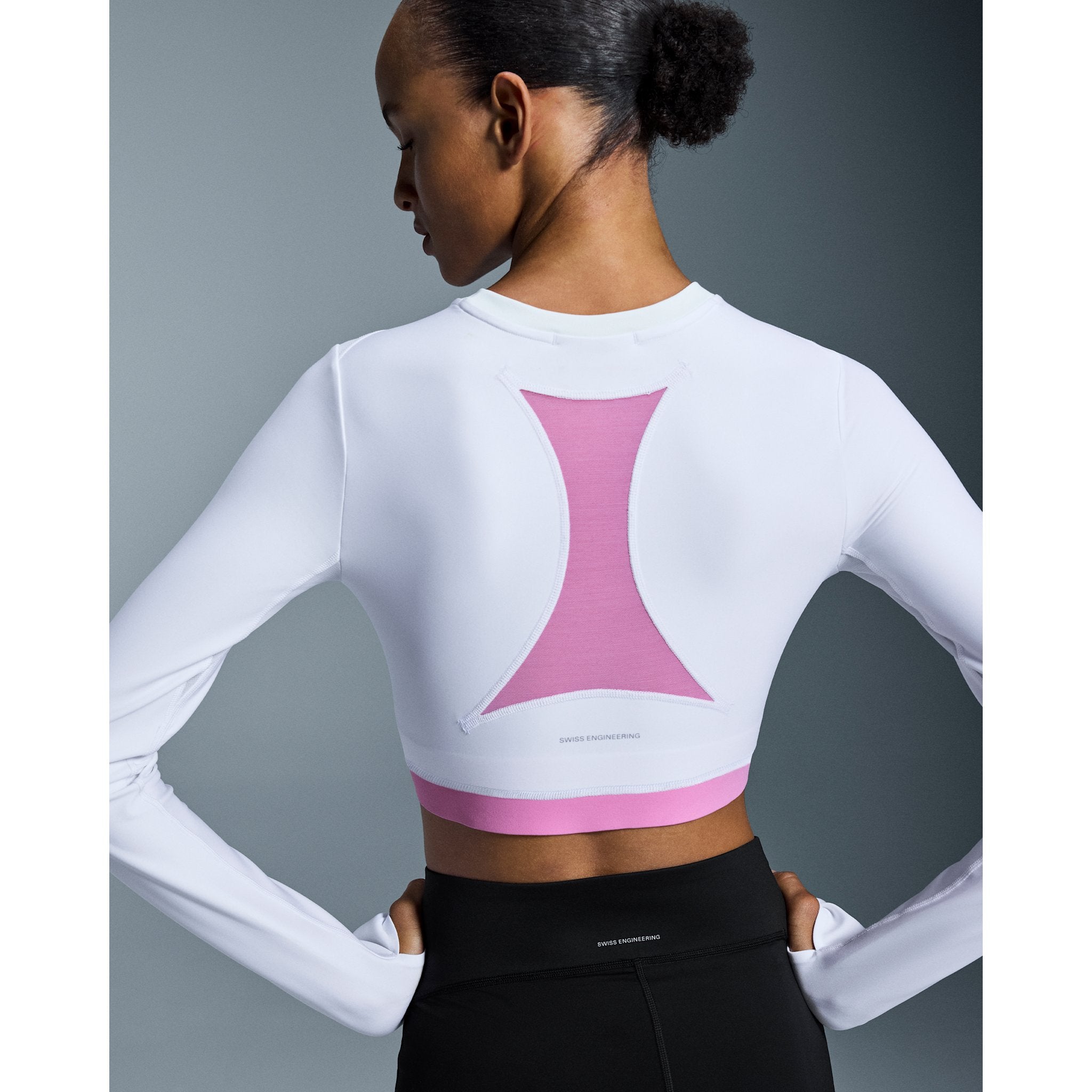 On Train Long Sleeve Crop White