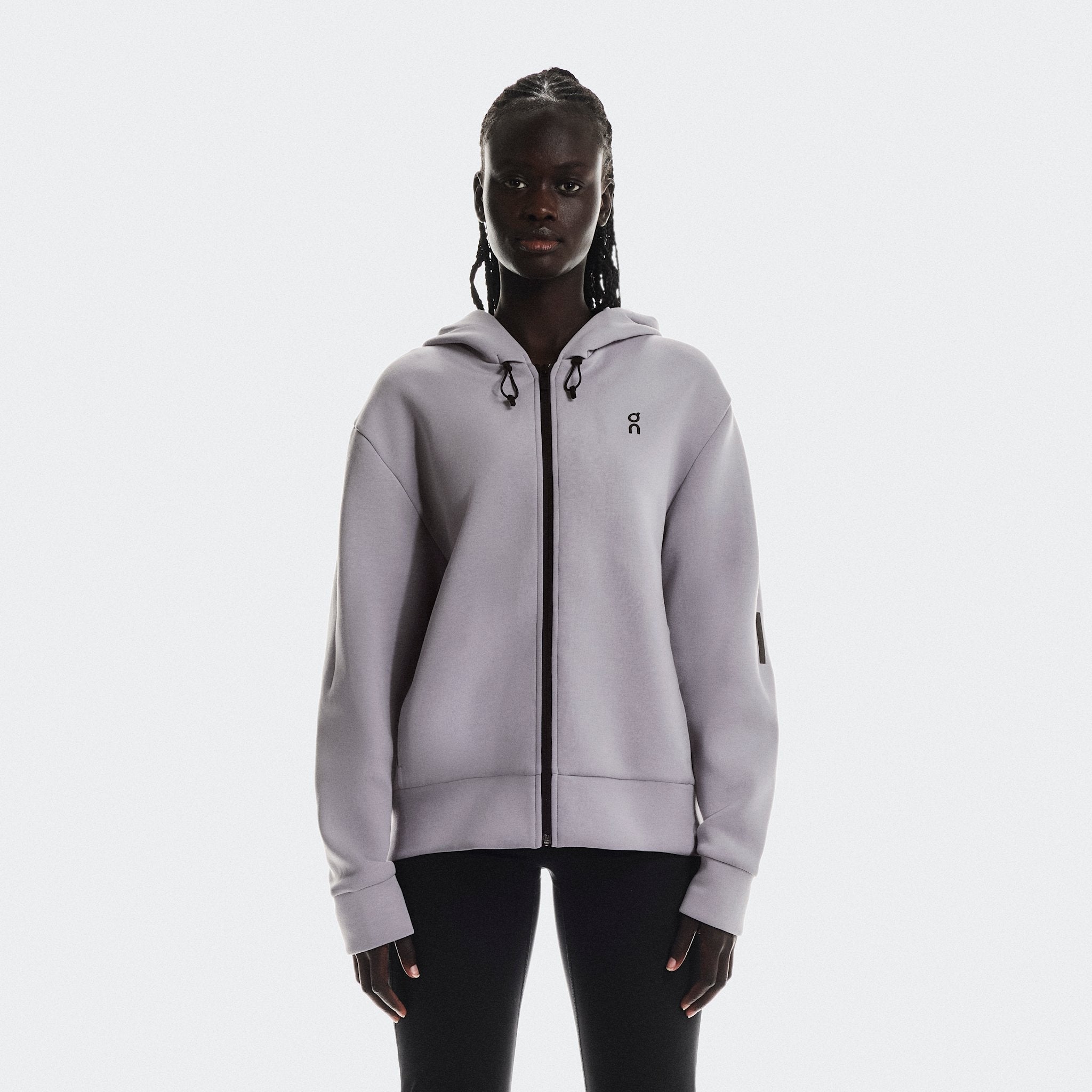 On Focus Tech Zip Hoodie Lilac