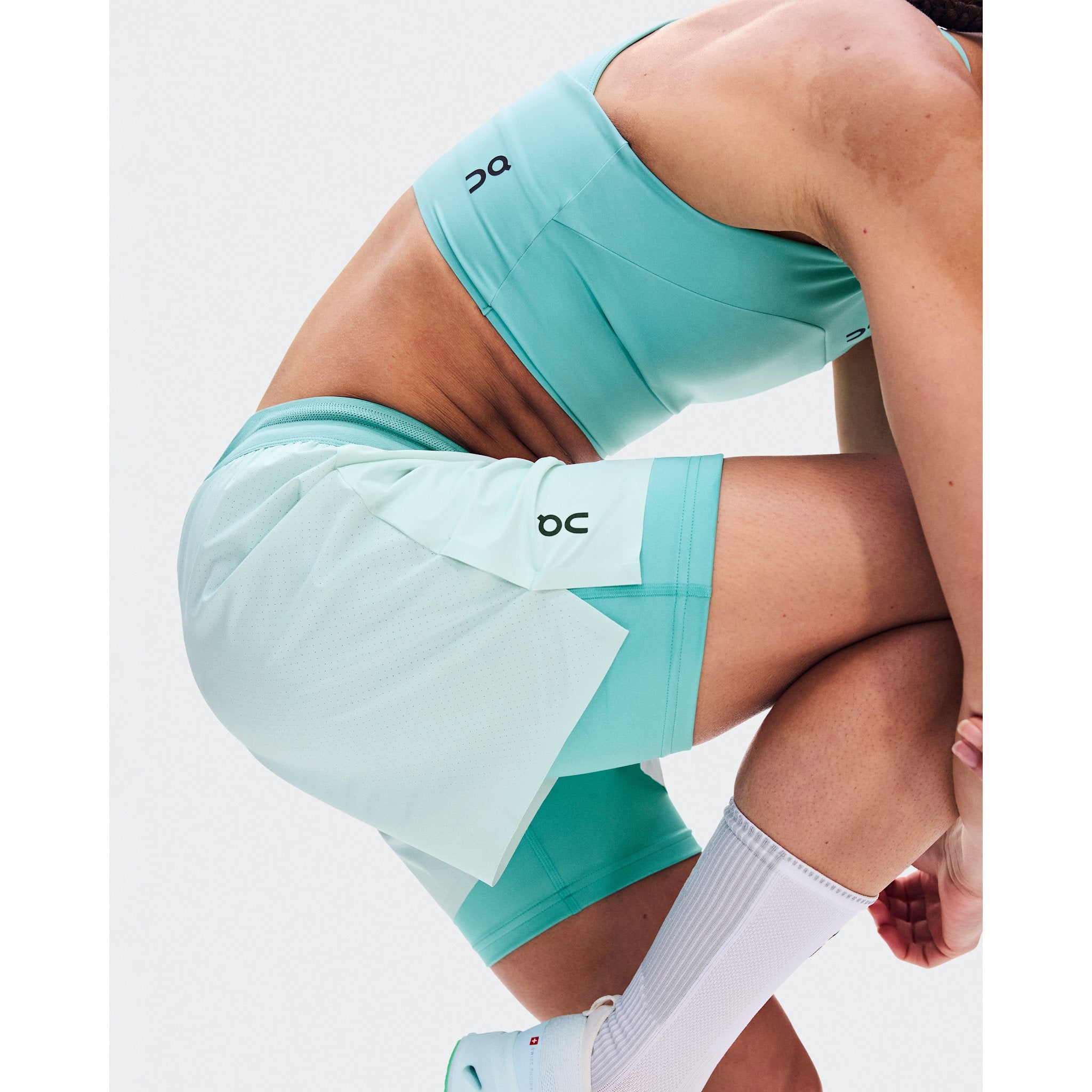 On 3" Performance 2/1 Shorts Flurry | Aquamarine