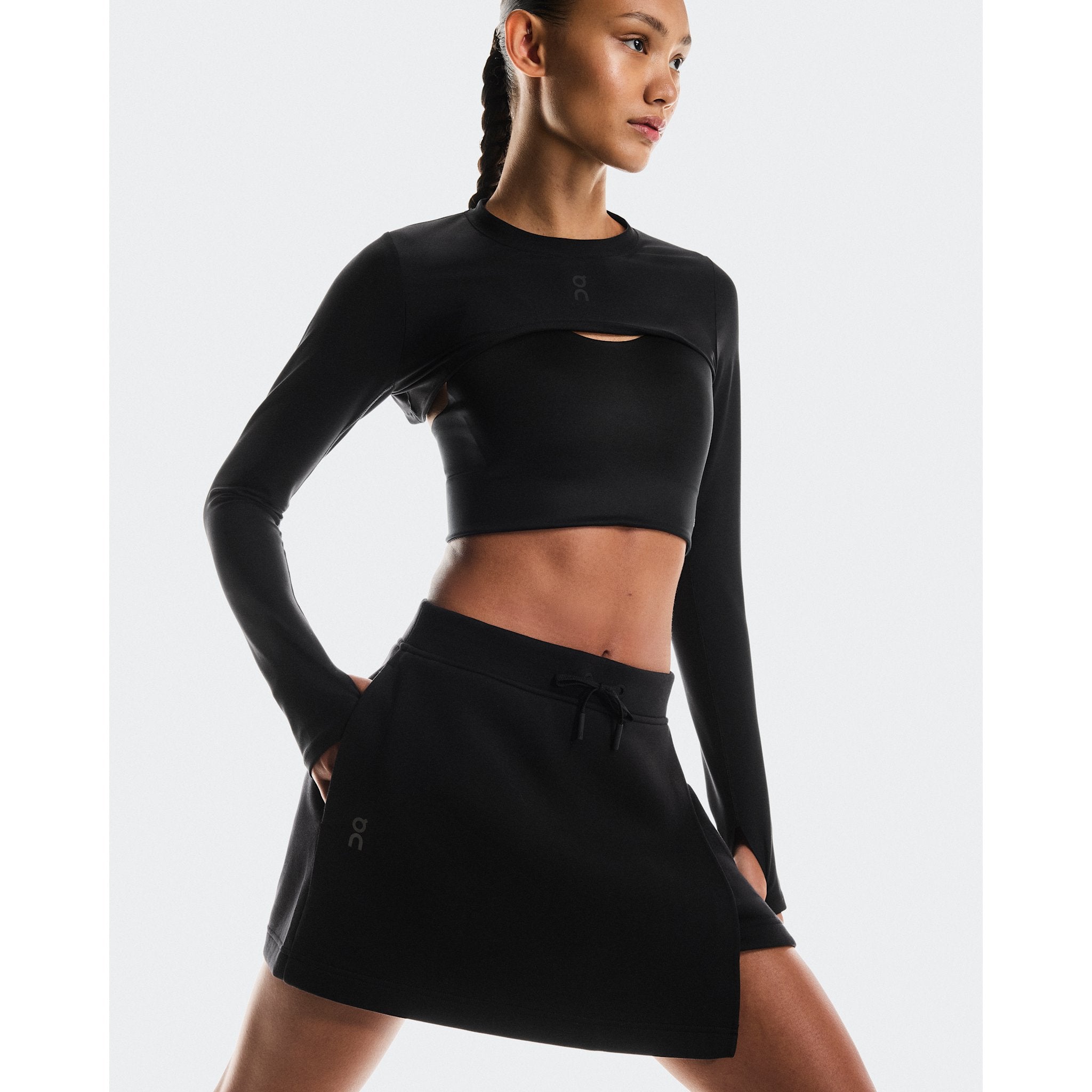 On Focus Tech Skirt Black