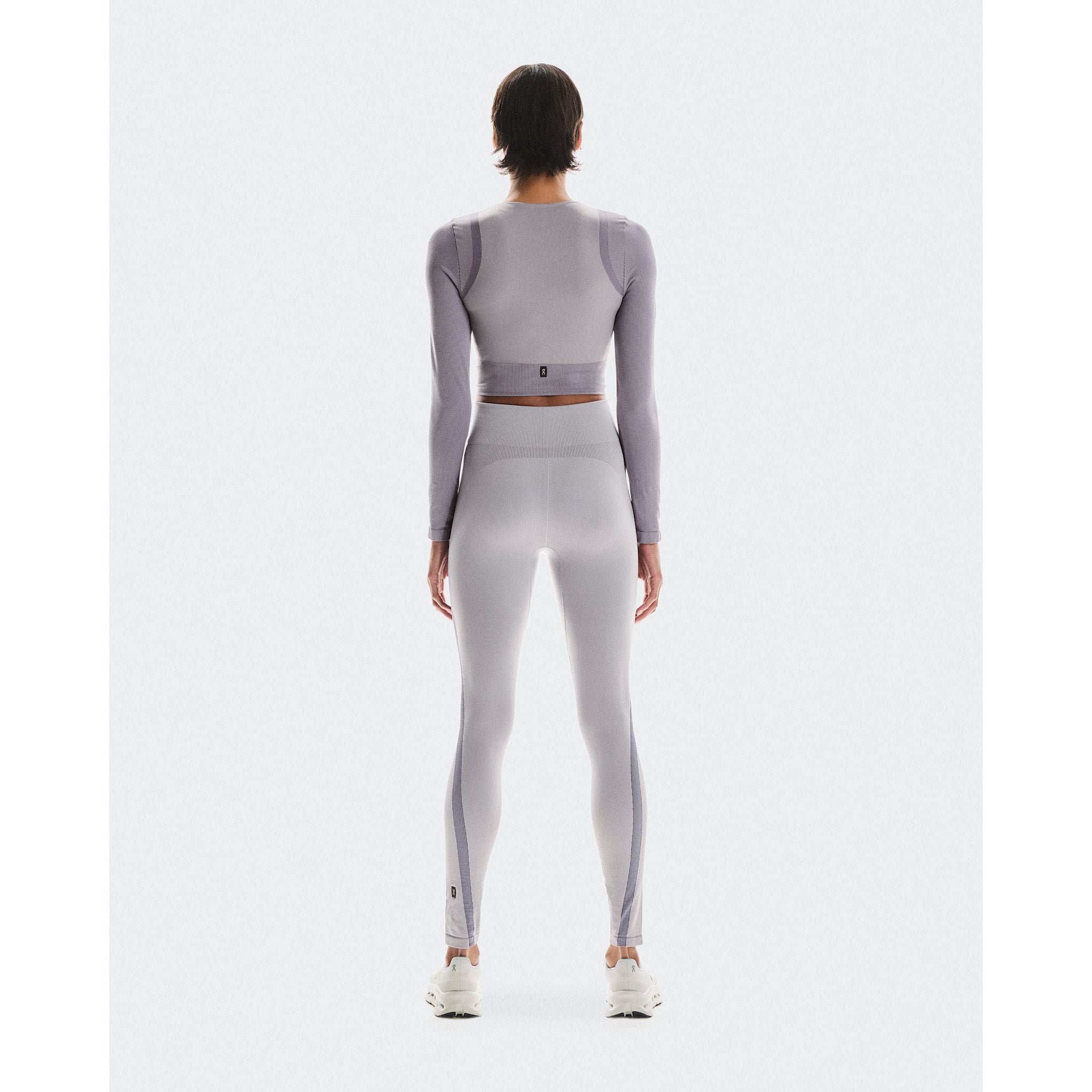 On Studio Knit Long-T Crop Lilac | Cosmos