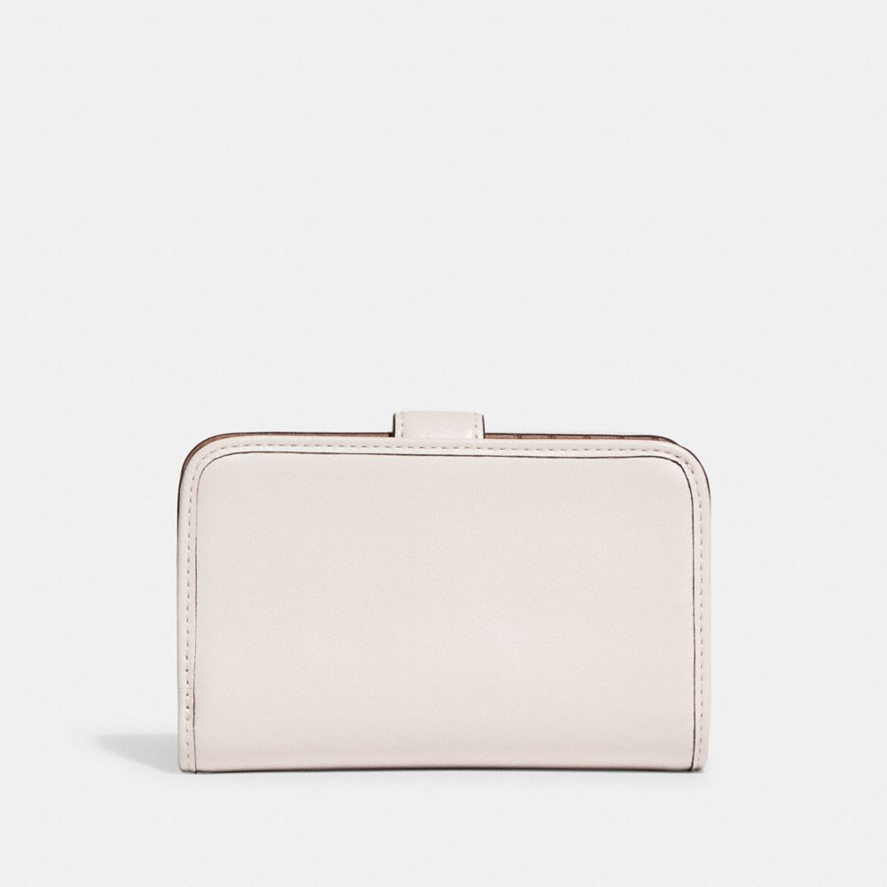 Coach Tabby Medium Wallet Brass Chalk