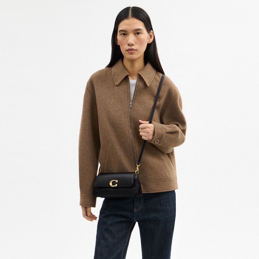 Coach Jet Shoulder Bag Brass Black