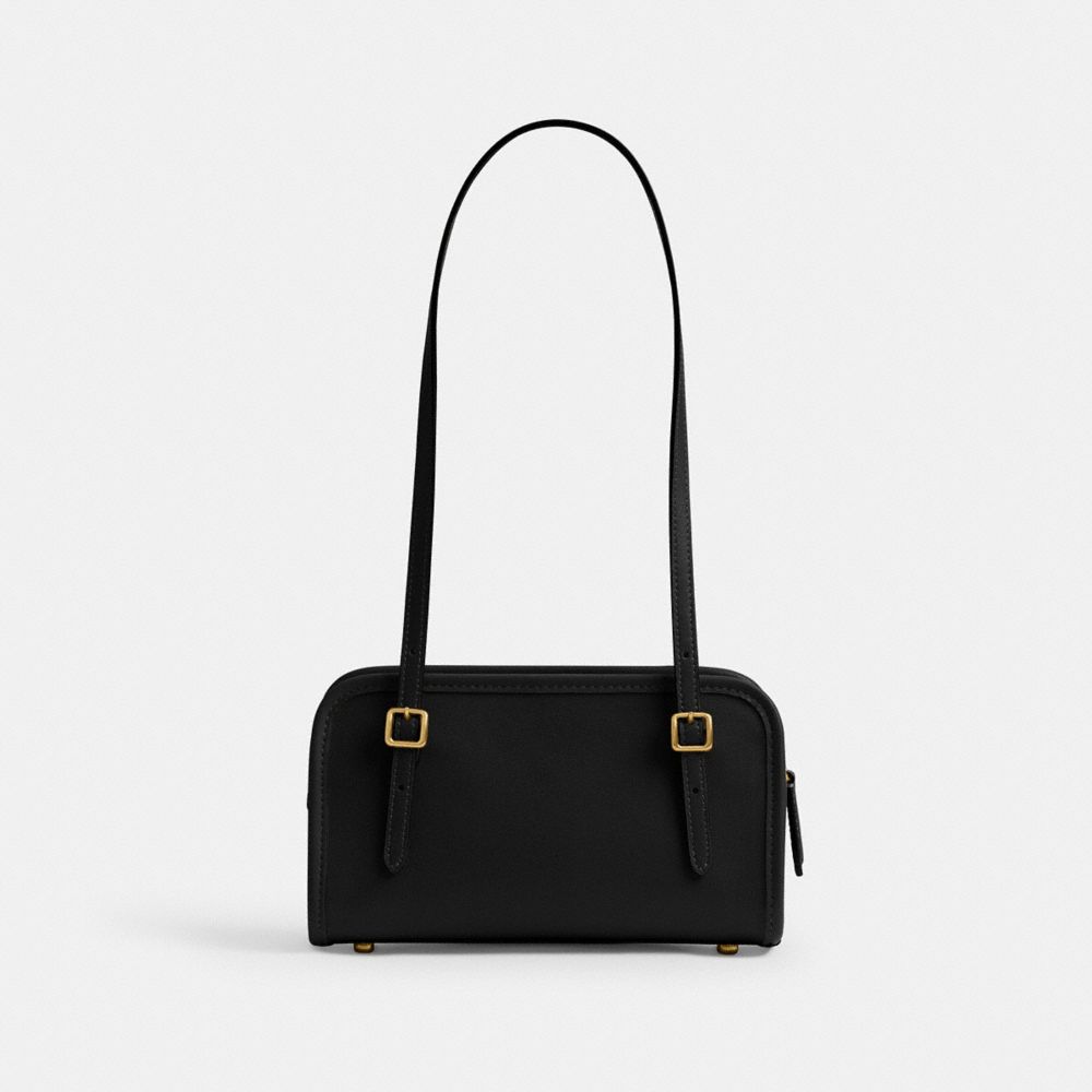 Coach Swing Zip Bag 20 Brass Black