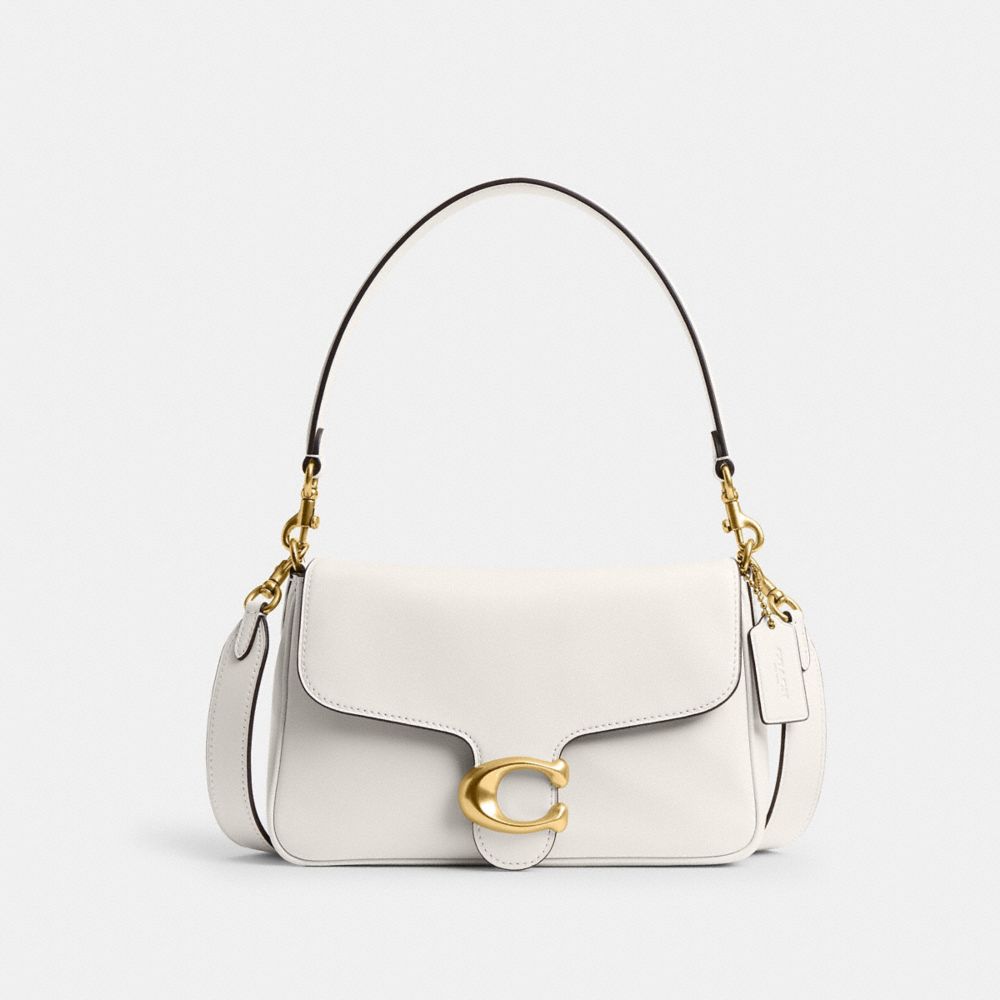 Coach Soft Tabby Shoulder Bag Brass Chalk