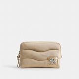 Coach Coachtopia Loop Pouch In Recycled Polyester Chino