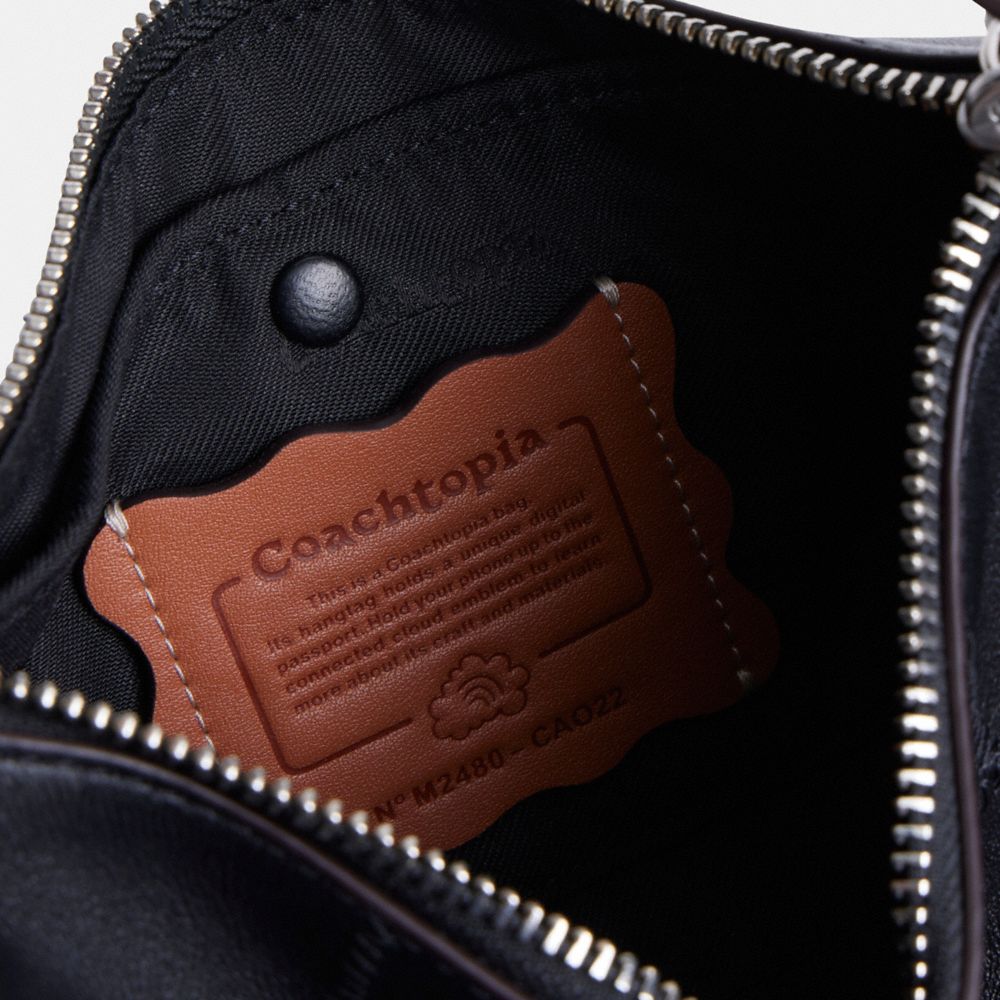 Coach Alter/Ego Small Slouchy Shoulder Bag In Upcrafted Leather Black
