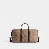 Coach Trekker Bag 52 In Signature Canvas Gunmetal Tan Black