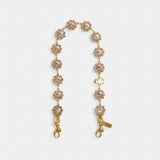 Coach Short Jewelry Chain Strap Brass Yellow Multi