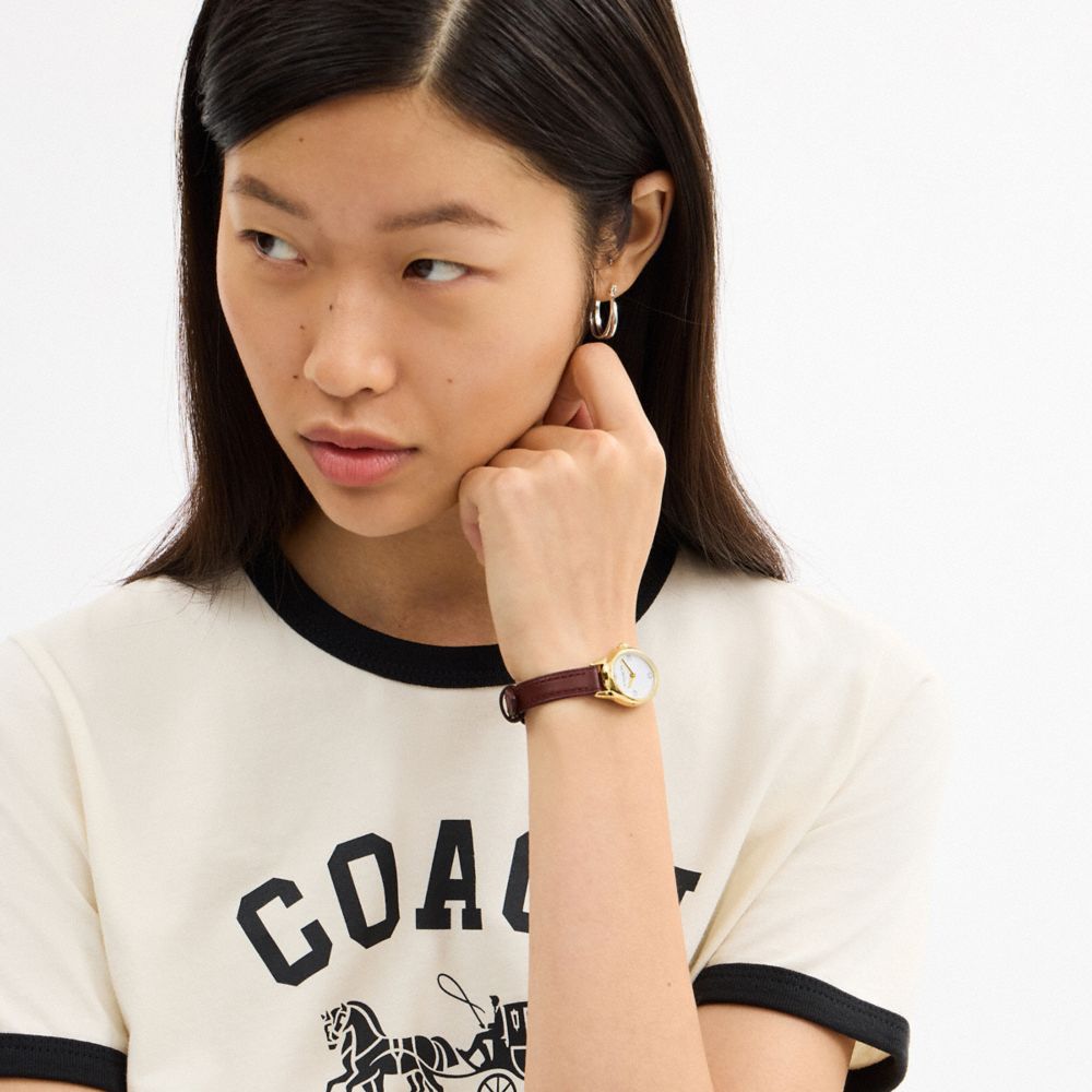 Coach Talia Watch, 22 Mm Dark Wine