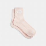 Coach Soho Quarter Crew Socks Blush