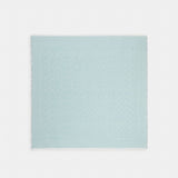 Coach Signature Oversized Square Scarf Light Blue