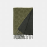Coach Reversible Signature Cashmere Muffler Olive