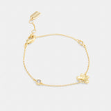 Coach Butterfly Stone Linear Bracelet Gold