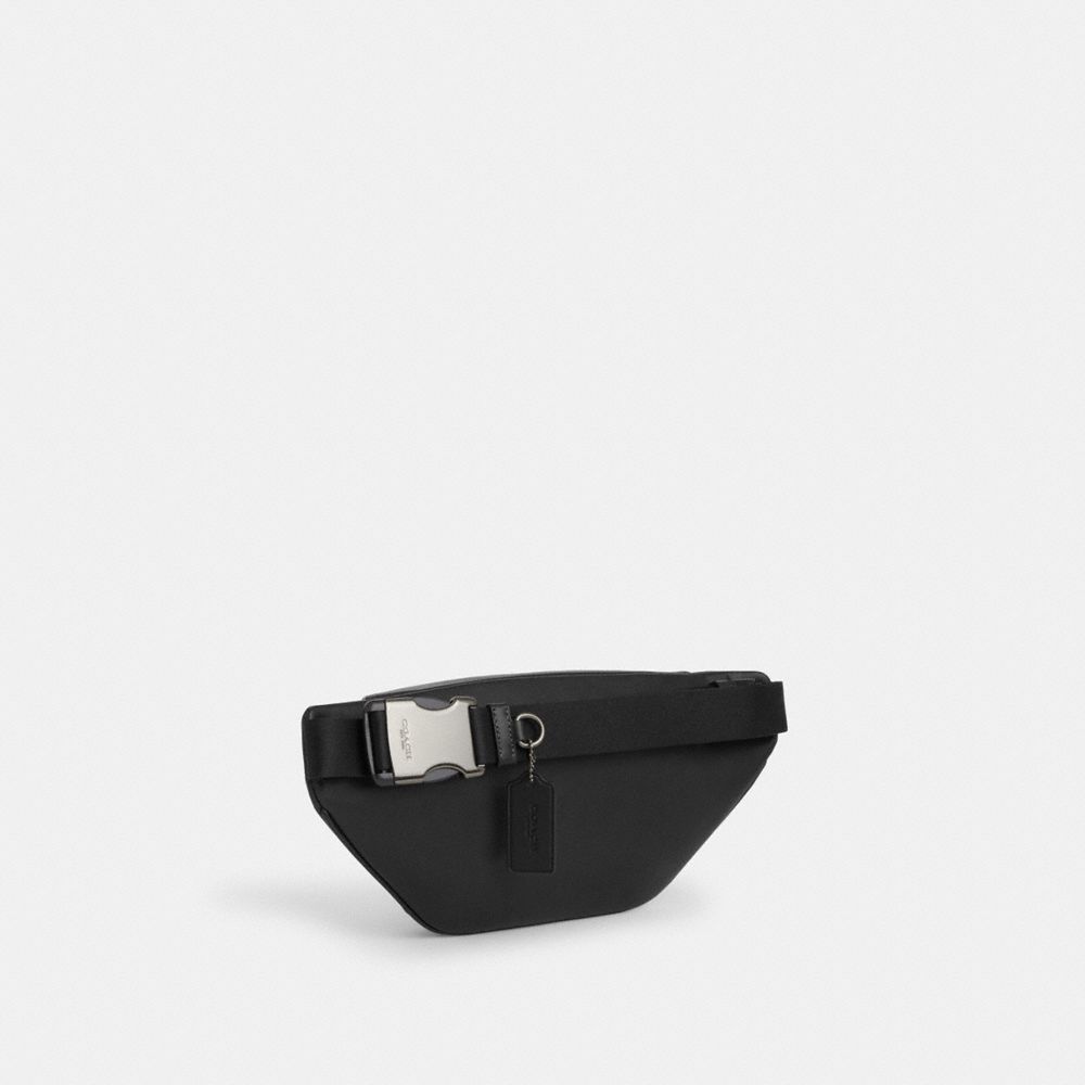 Coach Racer Small Belt Bag Gunmetal Black