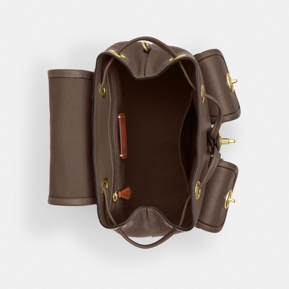 Coach Hadley Backpack Gold Dark Stone