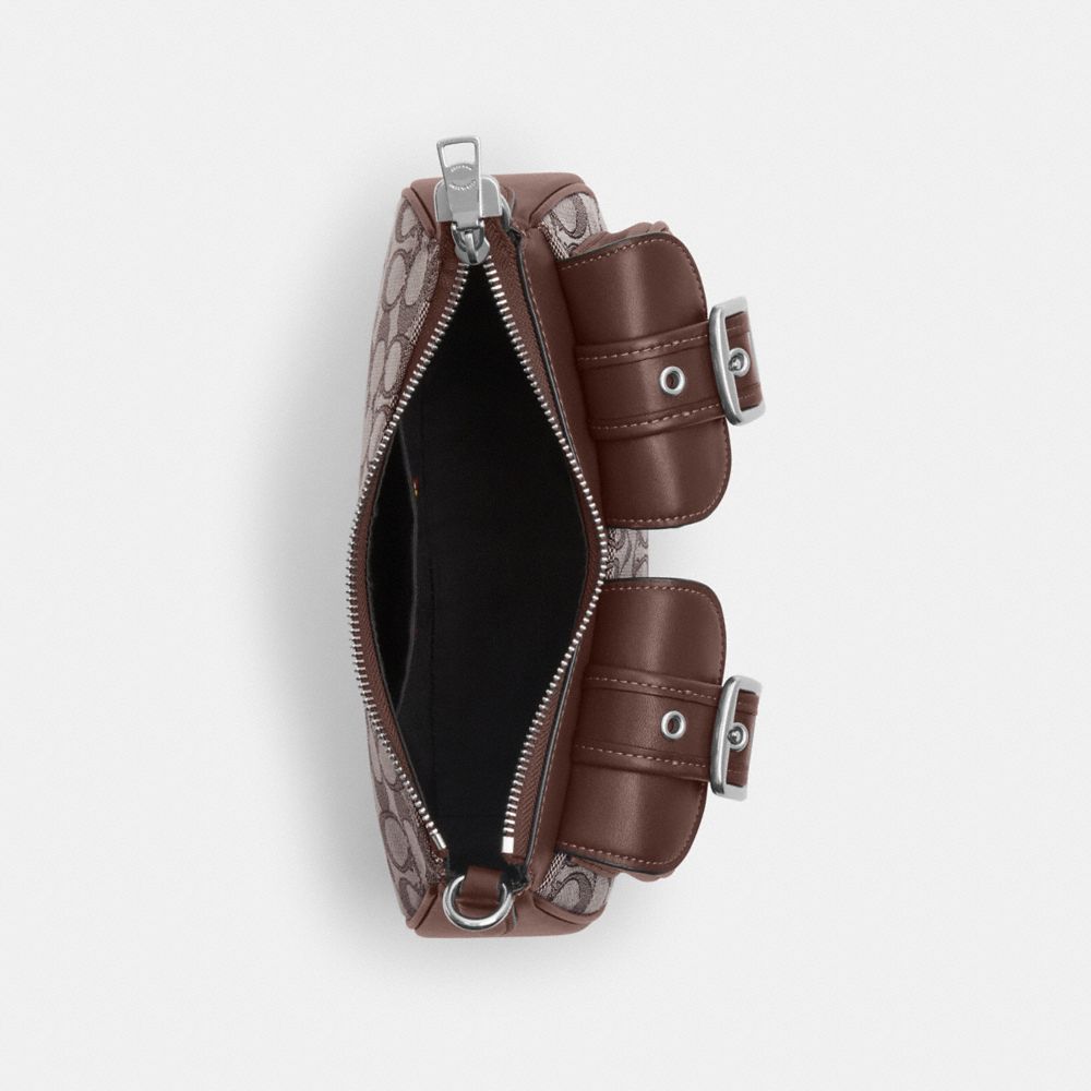 Coach Ashton Bag In Signature Jacquard Silver Oak Maple
