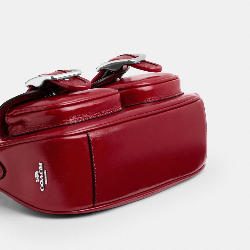 Coach Ashton Bag Silver Dark Cardinal