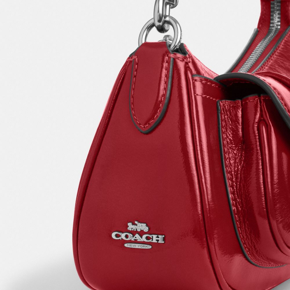 Coach Ashton Bag Silver Dark Cardinal