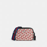 Coach Jamie Camera Bag With Floral Print Silver Chalk Black Multi