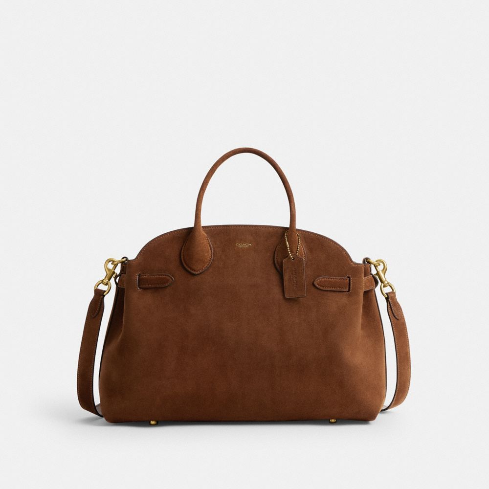 Coach Soft Empire Carryall Bag 40 Brass Warm Brown