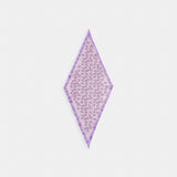 Coach Floral Print Silk Diamond Scarf Purple