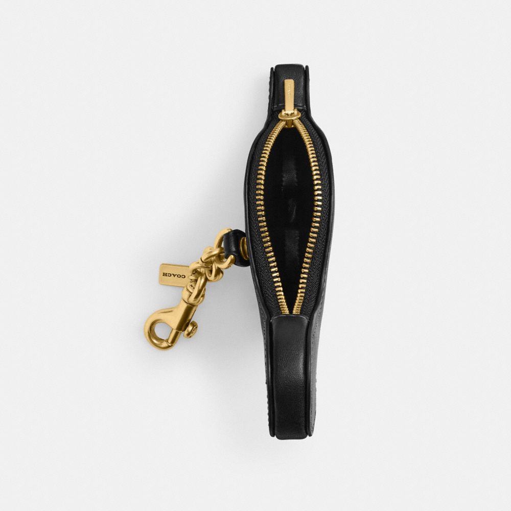 Coach Dino Coin Purse Brass Black
