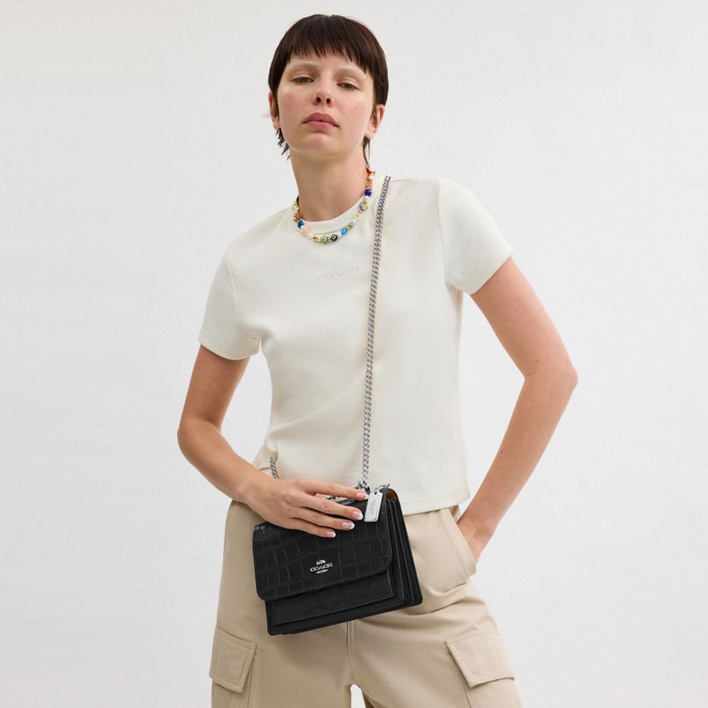Coach Klare Crossbody Bag Silver Black