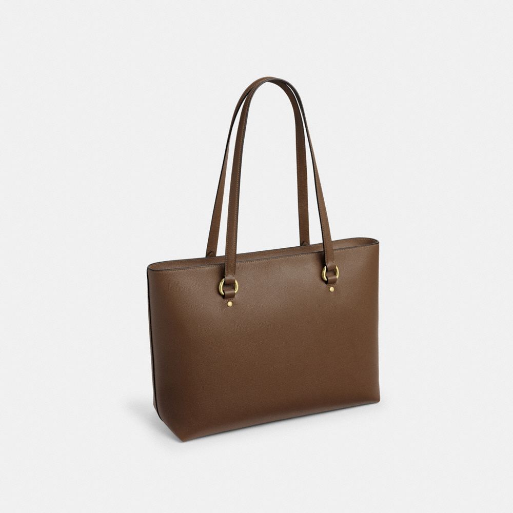Coach Station Tote Bag Gold Dark Stone