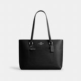 Coach Station Tote Bag Silver Black