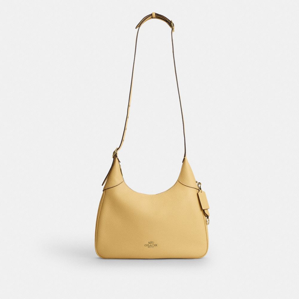 Coach Ella Shoulder Bag Gold Soft Yellow