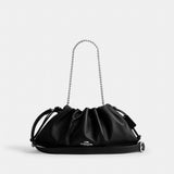Coach Faye Large Shoulder Bag Silver Black