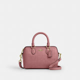 Coach Mini Rowan Crossbody Bag In Signature Leather Gold