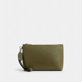 Coach Pouch Silver Olive