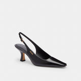Women's Coach Slingback Heel Black