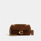 Coach Tabby Shoulder Bag 20 With Quilting Brass Warm Brown