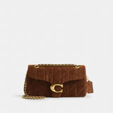 Coach Tabby Shoulder Bag 26 With Quilting Brass Warm Brown